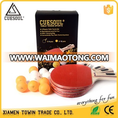 Hot sale CUESOUL rubber table tennis, table tennis set