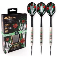 CUESOUL 2019 JAZZ Metal Series 90% Tungsten Dart Set, Pencil Shape Dart Barrel with Ringed Grooves