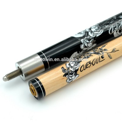 57" 20oz 1/2 Maple Stainless steel joint M/18 Pool Cue Stick Kit Snooker Pool Cue FromCUESOUL ROCK II