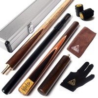 CUESOUL 3/4 Jointed Mini Butt End Extension New Wholesale Price Custom Pool Cue Billiard Cue Stick with Aluminium Cue Case