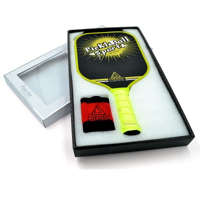 CUESOUL Carbon Fiber Light weight excellent Performance Pickleball Paddle with attractive pattern